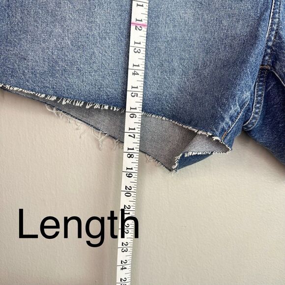 Madewell Relaxed Denim Raw-Hem Edition Shorts Sz 22 - Picture 4 of 7